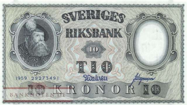Schweden - 10  Kronor (#043g-U12_UNC)