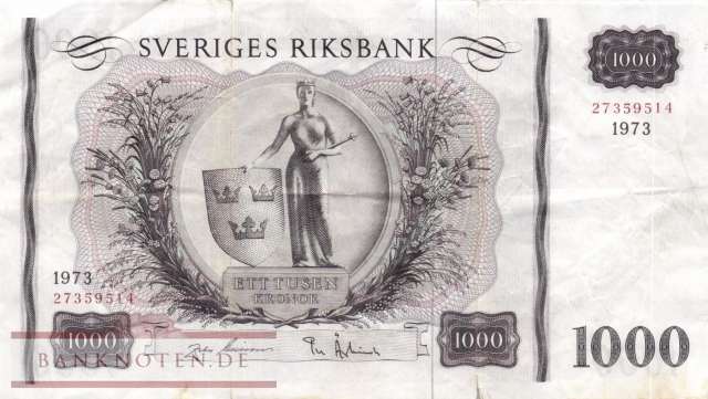 Sweden - 1.000  Kronor (#046f_VG)