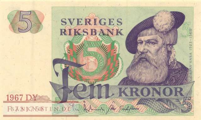 Schweden - 5  Kronor (#051a-67_UNC)