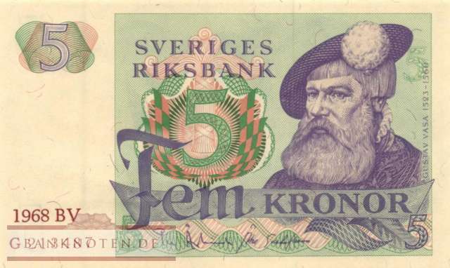 Sweden - 5  Kronor (#051a-68_UNC)