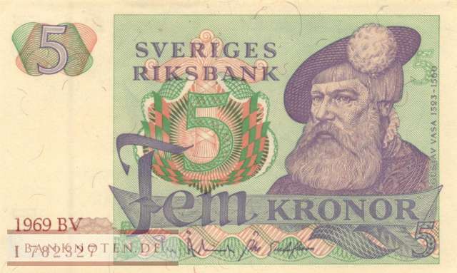Schweden - 5  Kronor (#051a-69_UNC)