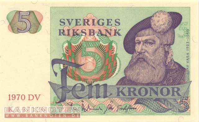 Schweden - 5  Kronor (#051b-70_UNC)