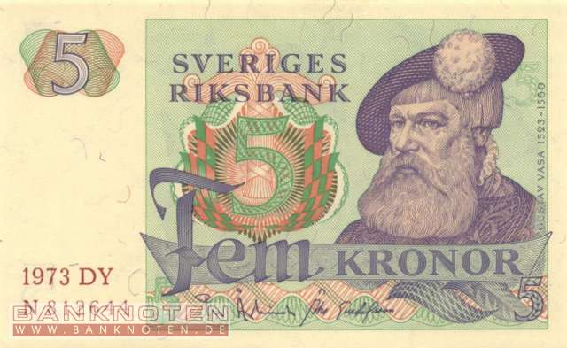 Sweden - 5  Kronor (#051c-73_UNC)
