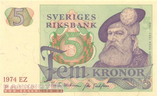 Schweden - 5  Kronor (#051c-74_UNC)