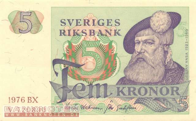 Sweden - 5  Kronor (#051c-76_UNC)