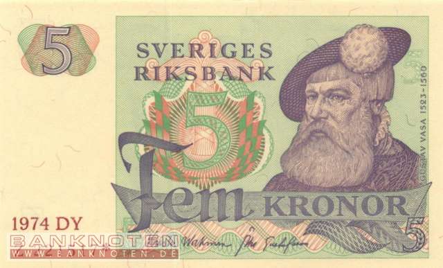 Sweden - 5  Kronor - Replacement (#051r3_UNC)
