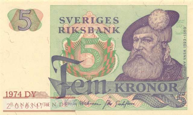 Sweden - 5  Kronor - Replacement (#051r3_XF)