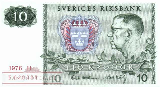 Sweden - 10  Kronor (#052d-76_UNC)