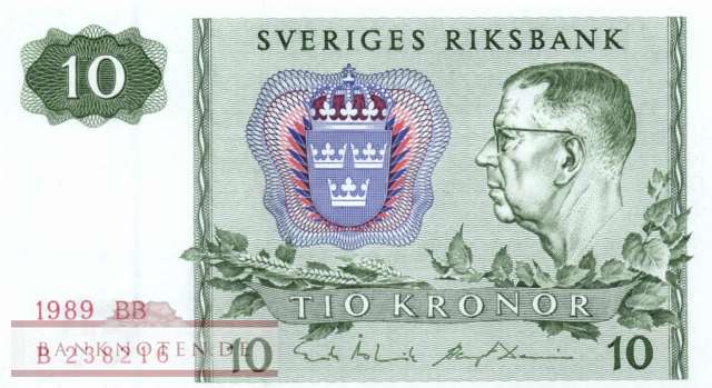 Schweden - 10  Kronor (#052e-89_UNC)