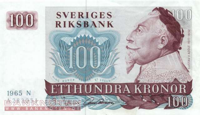 Sweden - 100  Kronor (#054a-65_XF)