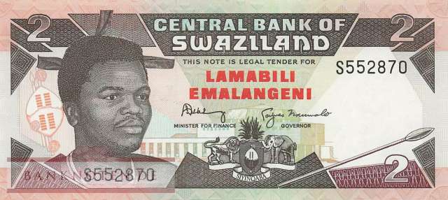 Swaziland - 2  Emalangeni (#018b_UNC)