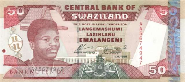 Swaziland - 50  Emalangeni (#026a_UNC)