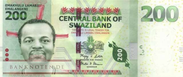 Swaziland - 200  Emalangeni (#040a_UNC)