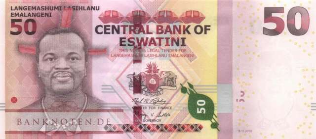 Swaziland - eSwatini - 50  Emalangeni (#044_UNC)