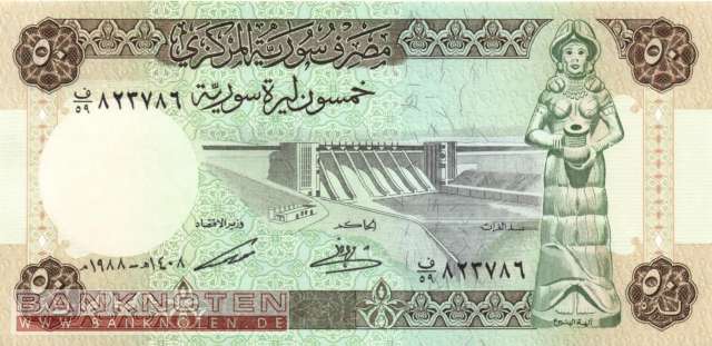 Syria - 50  Pounds (#103d_UNC)