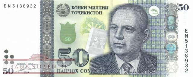 Tajikistan - 50  Somoni (#026c_UNC)