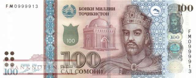 Tajikistan - 100  Somoni (#028a_UNC)