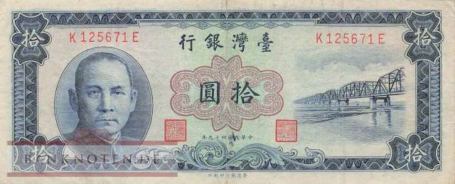 Taiwan - 10  Yüan (#1969_F)