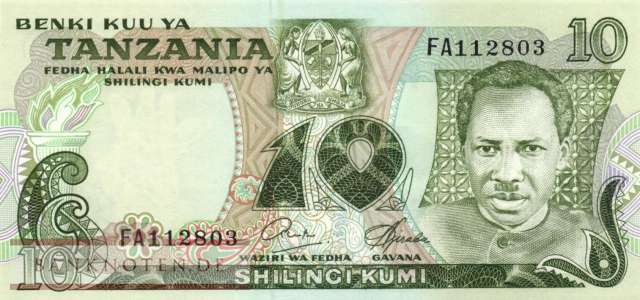 Tansania - 10  Shilingi (#006b_UNC)