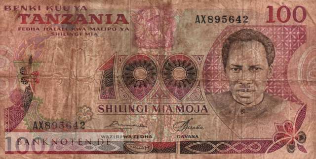 Tansania - 100  Shilingi (#008b_VG)