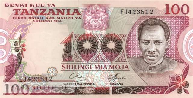 Tansania - 100  Shilingi (#008c_UNC)