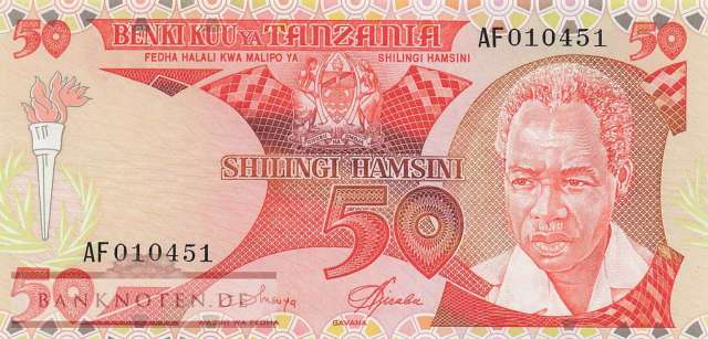 Tanzania - 50  Shilingi (#010_UNC)