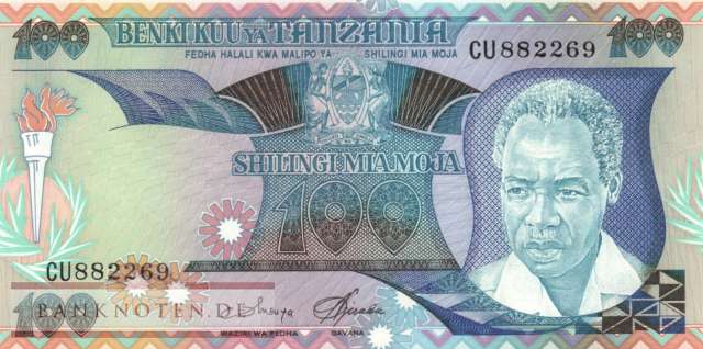 Tanzania - 100  Shilingi (#011_UNC)