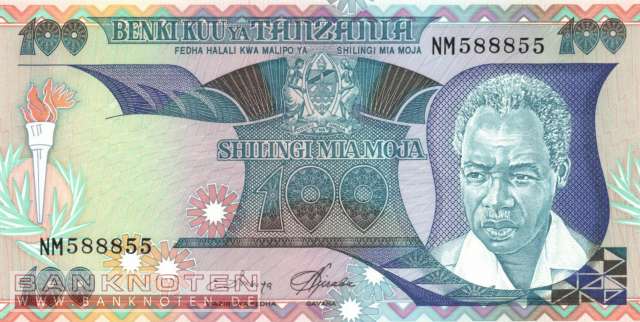 Tanzania - 100  Shilingi (#014a_UNC)