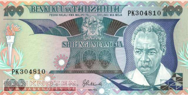 Tanzania - 100  Shilingi (#014b_UNC)