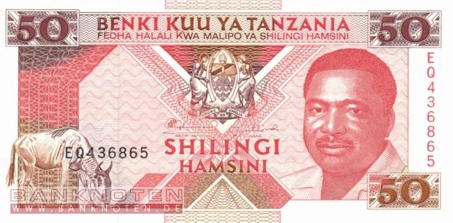 Tanzania - 50  Shilingi (#023_UNC)