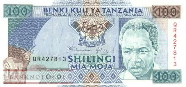 Tansania - 100  Shilingi (#024_UNC)