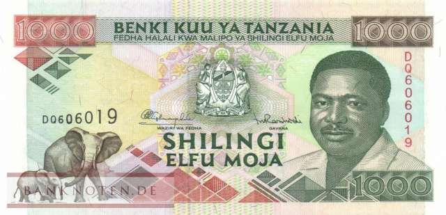 Tansania - 1.000  Shilingi (#027b_UNC)