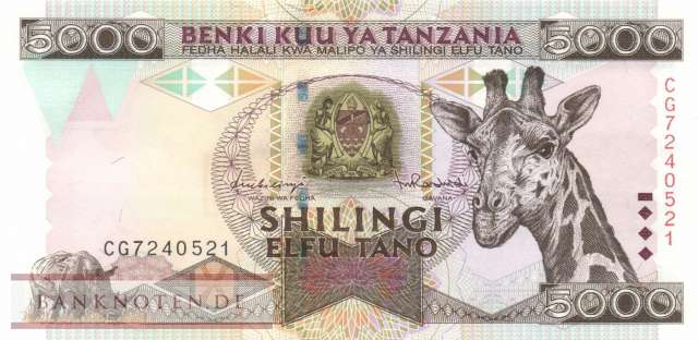 Tanzania - 5.000  Shilingi (#032_UNC)