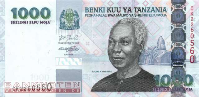 Tansania - 1.000  Shilingi (#036b_UNC)