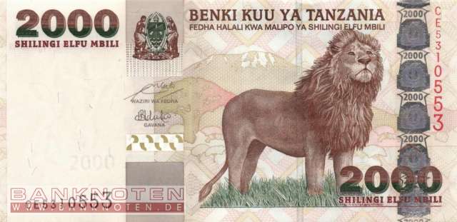 Tanzania - 2.000  Shilingi (#037b_UNC)