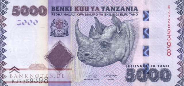 Tanzania - 5.000  Shilingi (#043c_UNC)