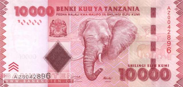 Tanzania - 10.000  Shilingi - Replacement (#044aR_UNC)