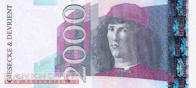 Giesecke&Devrient - 2.000  Albrecht Dürer (#101a_UNC)
