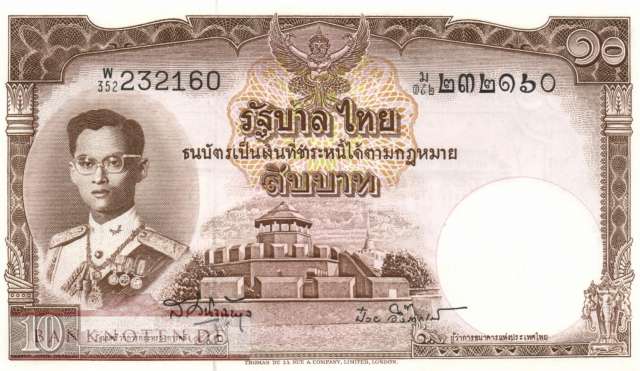 Thailand - 10  Baht (#076d-3_UNC)