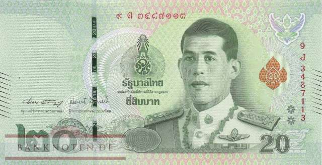 Thailand - 20  Baht (#135b-U90_UNC)