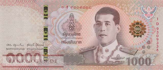 Thailand - 1.000  Baht (#139-4_UNC)