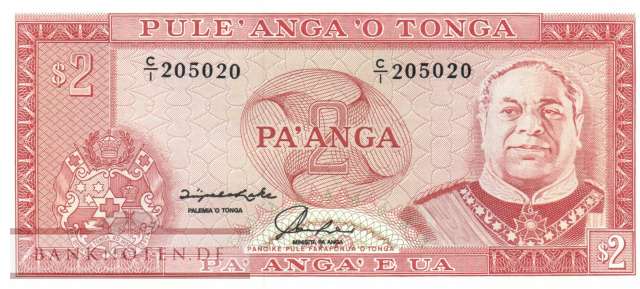 Tonga - 2  Pa'anga (#026_UNC)