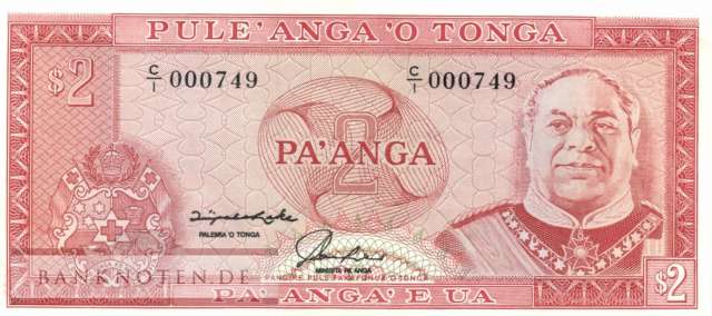 Tonga - 2  Pa'anga (#026_UNC)