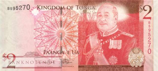 Tonga - 2  Pa anga (#038b_UNC)