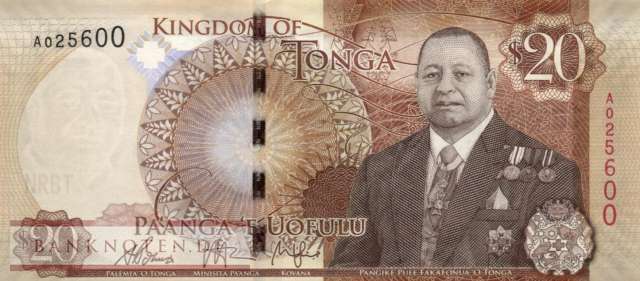 Tonga - 20  Pa anga (#047_UNC)