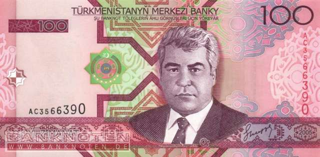 Turkmenistan - 100 Manat (#018_UNC)