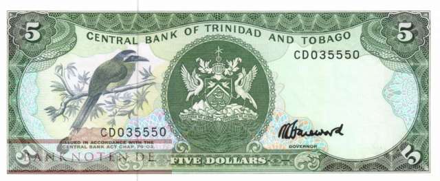 Trinidad and Tobago - 5  Dollars (#037c_UNC)