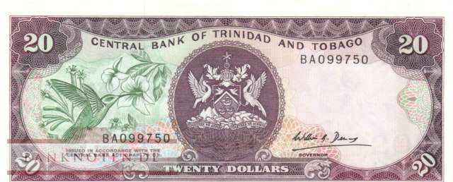 Trinidad and Tobago - 20  Dollars (#039b_UNC)