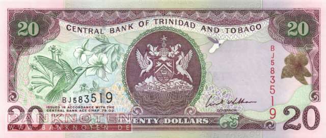 Trinidad & Tobago - 20 Dollars (#044b_UNC)