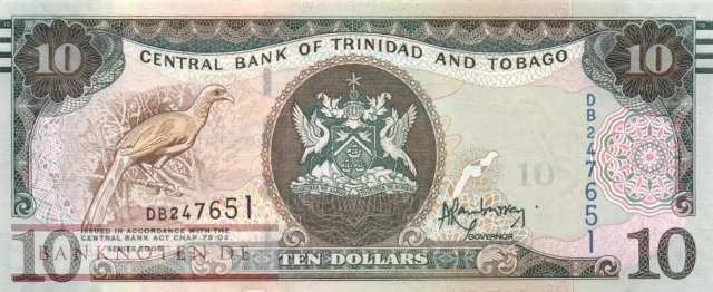 Trinidad und Tobago - 10  Dollars (#057a_UNC)